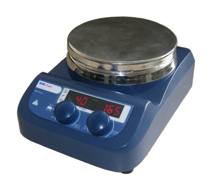 Agitateur magnétique numérique chauffant RSLAB-11C - 3 litres max, plaque acier inox, sonde PT1000_0