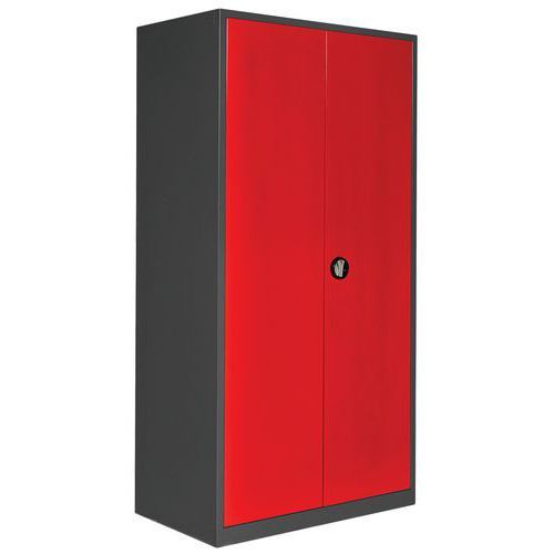 ARMOIRE HAUTE VIDE 1000 X 725 X HT 1950 ANTHRACITE/ ROUGE 3002 - ANJOU TOLERIE