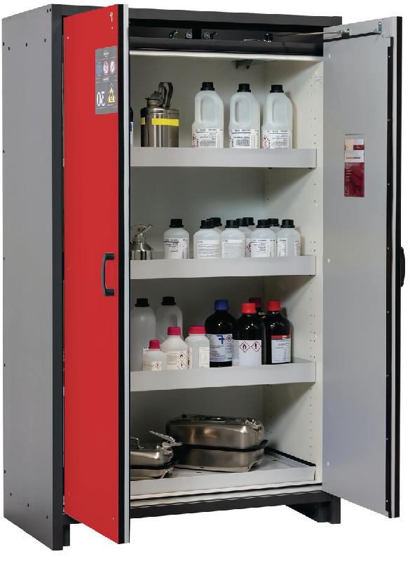 ARMOIRE SÉCURITÉ Q-CLASSIC-30 Q30.195.116 GRIS/ROUGE - MANUTAN COLLECTIVITÉS