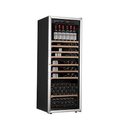 Arte Vino Cave à vin de service 162 - 206 bouteilles - noir aluminium OXYGMTV8METR_0