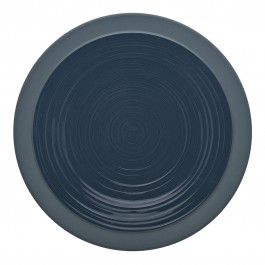 ASSIETTE PLATE RONDE 26CM BLEU DE ROCHE EN GRÈS - A L'UNITÉ - GUY DEGRENNE - BAHIA