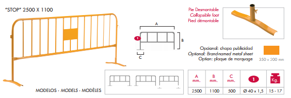 Barrières de chantier 