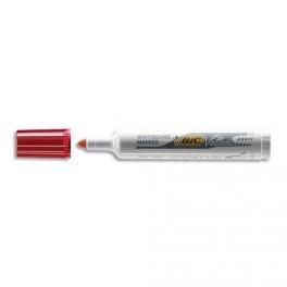 BIC MARQUEUR EFFAÇABLE À SEC POUR TABLEAUX BLANCS POINTE OGIVE ENCRE CÉTONE ROUGE VELLEDA 1711