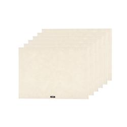 Bjorn Set de table rectangulaire - 6 pièces - Feutre recyclé beige - beige 3701488308073_0