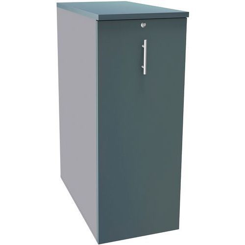 CAISSON TOWER H114 3 TAB. 1DS ALU/BLEU ARGILE - SIMMOB