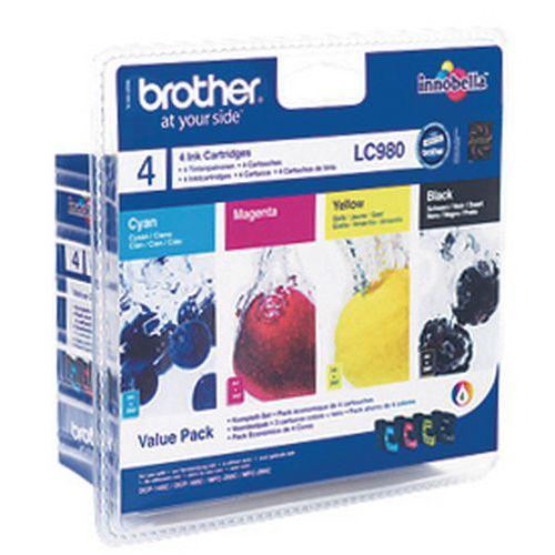 CARTOUCHE D'ENCRE - LC-980 - CMJN - BROTHER