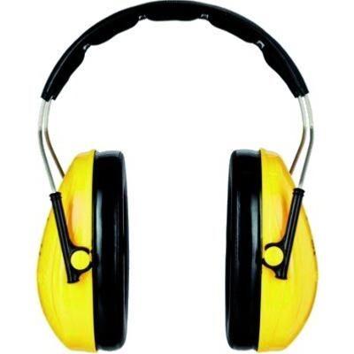 Casque antibruit Peltor Optime 1 - protection élagage, forestier et chantier - Jaune - SNR27_0