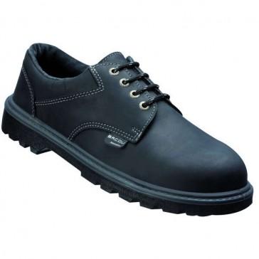 Chaussures de sécurité basses noires TXL Reporter S3 - P42 - cuir nubuck gras, semelle PU2D non métallique_0