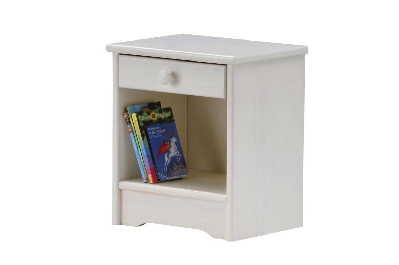 CHLOÉ COLLECTIVITÉ CHEVET AVEC TIROIR GRIS - MANUTAN COLLECTIVITÉS