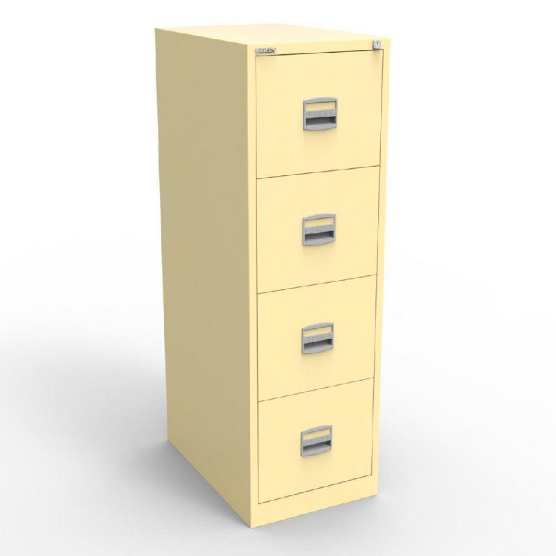 CLASSEUR BUDGET - 4 TIROIRS EN METAL - BEIGE