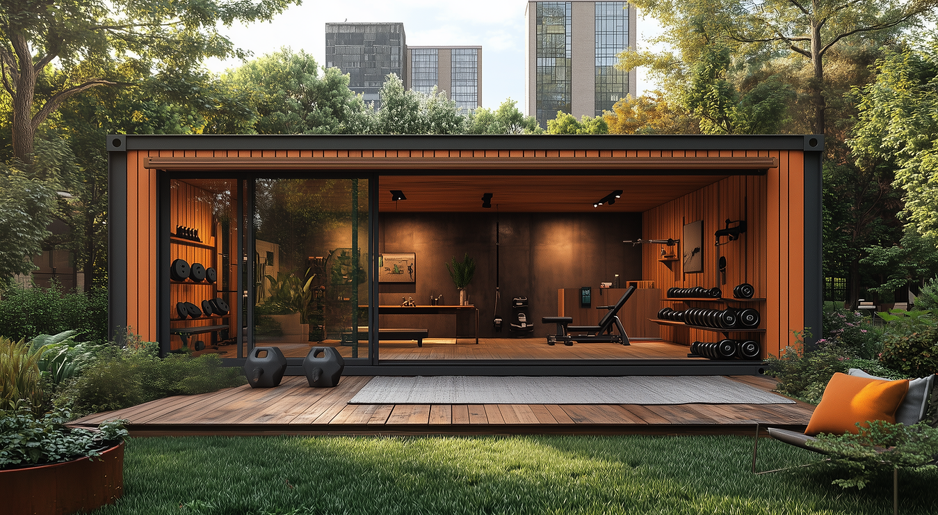 Container Salle de Sport : Un espace de fitness mobile, moderne et durable idéal pour les zones urbaines, les événements sportifs_0