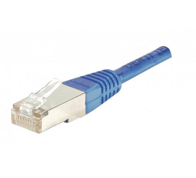 Cordon RJ45 CAT 5e F/UTP rouge - 0,5 m - Blindé, cuivre, norme ANSI/TIA 568 et ISO 11801_0