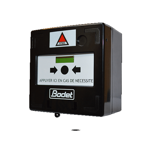 Déclencheur manuel pour declenchement alerte PMS, boitier noir - BODET_0