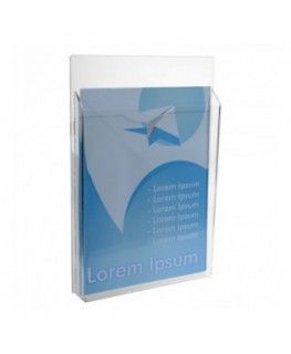 E-403 EPD-A - Porte-brochure mural en plexiglas Designplex - Largeur 17 cm - Format A5_0