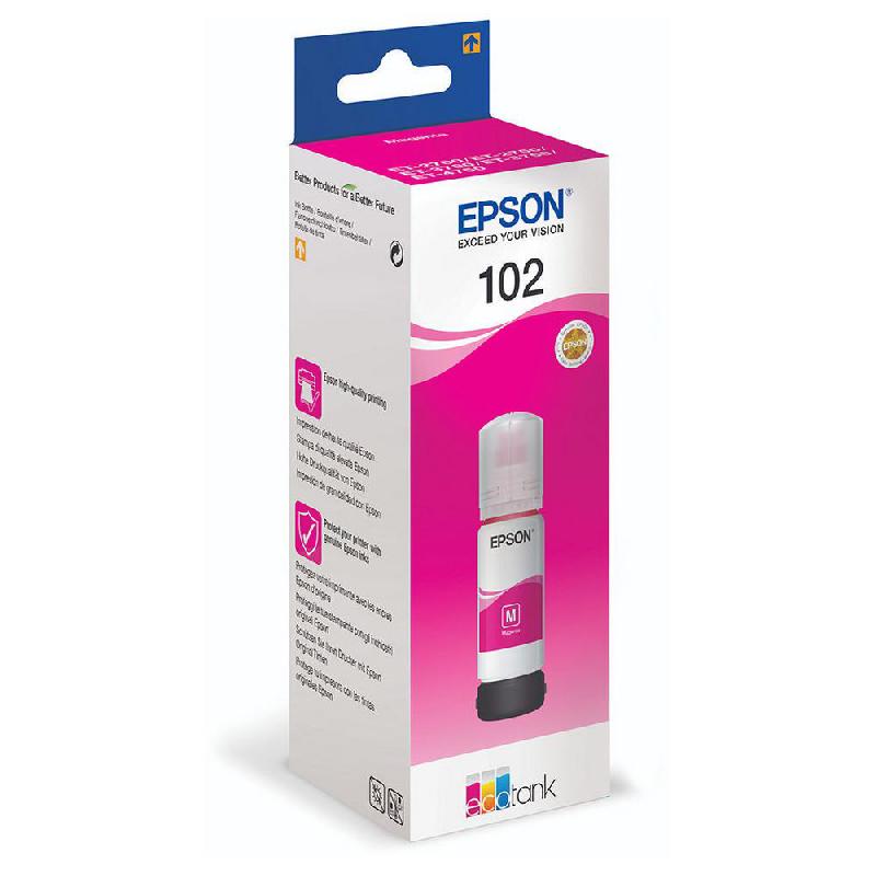 EPSON 102 RECHARGE D'ENCRE ORIGINALE ECOTANK (C13T03R340) - MAGENTA