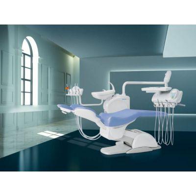 Fauteuil dentaire Castellini Puma Eli 5 - cordons pendants avec têtière double articulation et scialytique VEUS PLUS_0