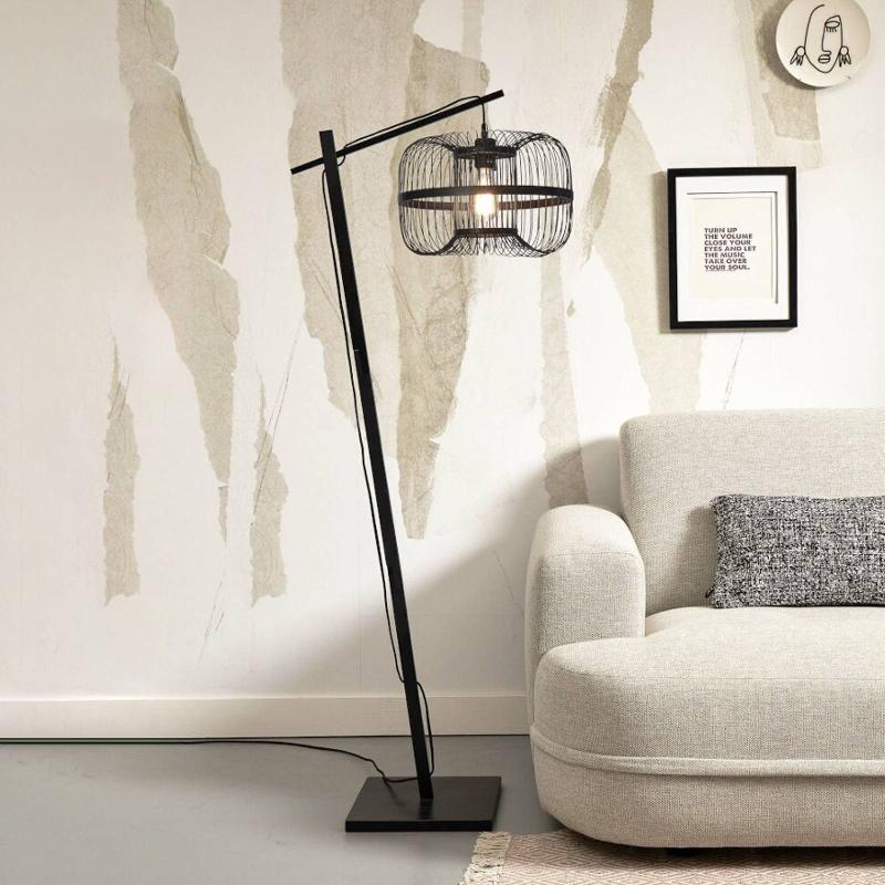 GOOD & MOJO LAMPE SUR PIED HOKKAIDO, 150 CM, NOIR