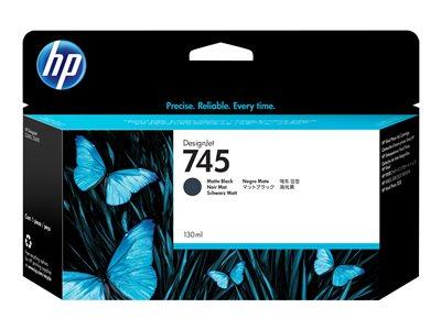 HP CARTOUCHE D'ENCRE DESIGNJET 745 NOIR MAT, 130 ML