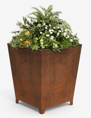 Jardinière en tôle d'acier Corten - Modèle Ner UM1200 - Durable et sans entretien_0