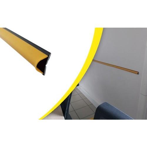 LISSE DE PROTECTION - MURALE - AUTOCOLLANTE - GRIS/NOIR - 2M WATTELEZ