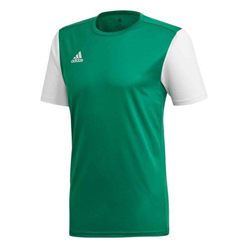 MAILLOT ESTRO 19 MC VERT FORÊT/BLANC ADIDAS