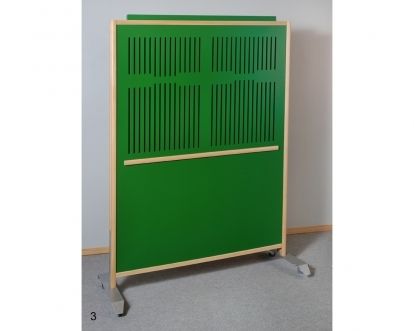 MPA 3 - Cloisons mobiles acoustiques Ardal - Ossature hêtre massif 70 mm - MDF perforé_0
