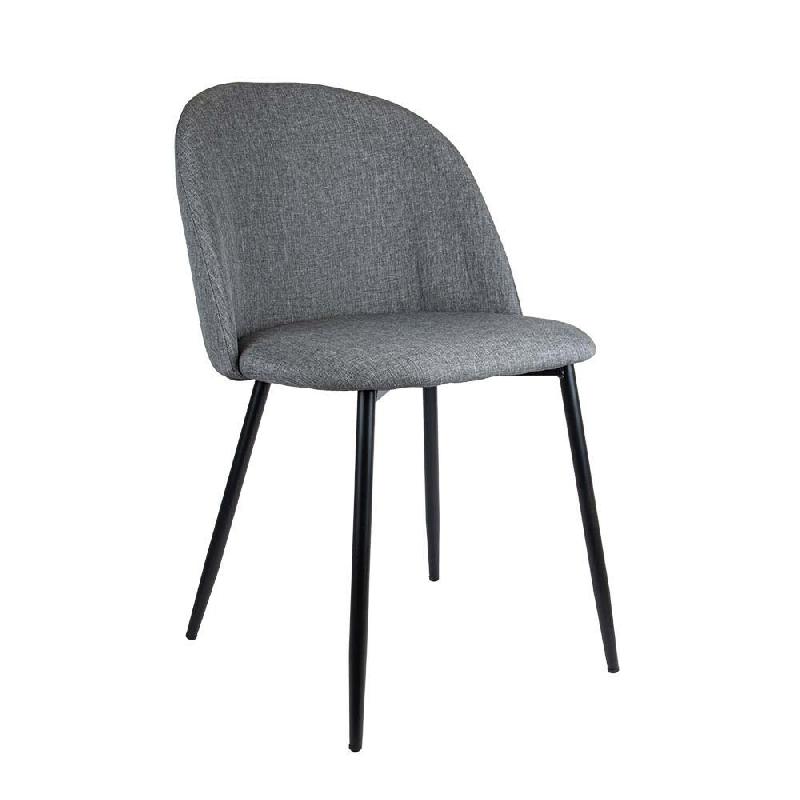 Pack 4 chaises Supra-tek polyester  52x50x78cm gris_0