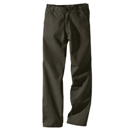 PANTALON COOKSPIRIT COUPE DROITE QUADRILLÉ NOIR & BLANC 50_0