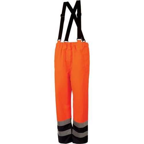 PANTALON DE PLUIE À BRETELLES ORANGE DE TAILLE XXL - SINGER SAFETY