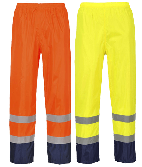 Pantalon imperméable haute visibilité Basics, Coloris : Jaune Fluo, Taille : L_0