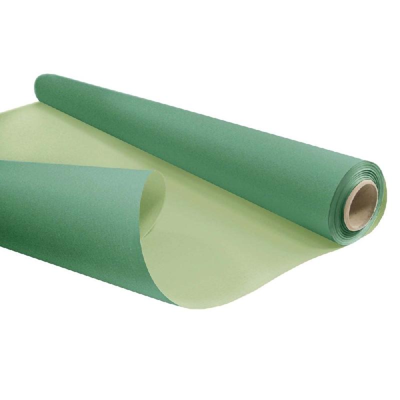 Papier kraft duo vert sauge/olive 0,80x40 m_0