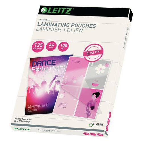 POCHETTES DE PLASTIFICATION À CHAUD A4 125 ΜM - LEITZ