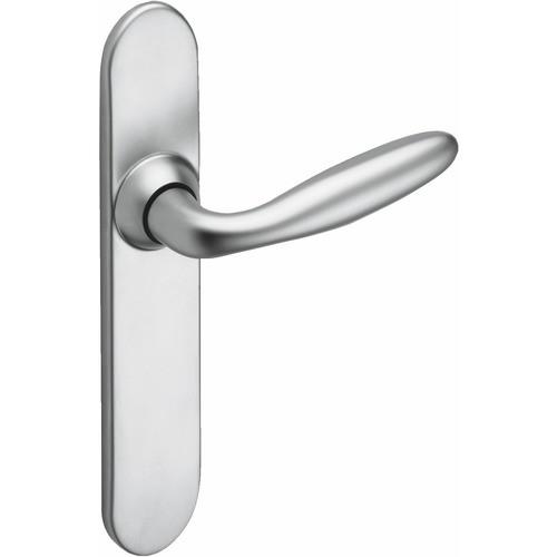 POIGNÉES SUR PLAQUES CONDAMNATION - ALUMINIUM CHROMÉ VELOURS - OPÉRA VACHETTE