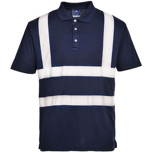 POLO AVEC BANDE RÉFLÉCHISSANTE IONA F477 - BLEU FONCÉ - 4XL - PORTWEST
