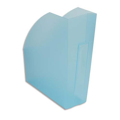 PORTE-REVUES EXACOMPTA IDERAMA - L29,2 X H32 X P11 CM - TURQUOISE TRANSPARENT