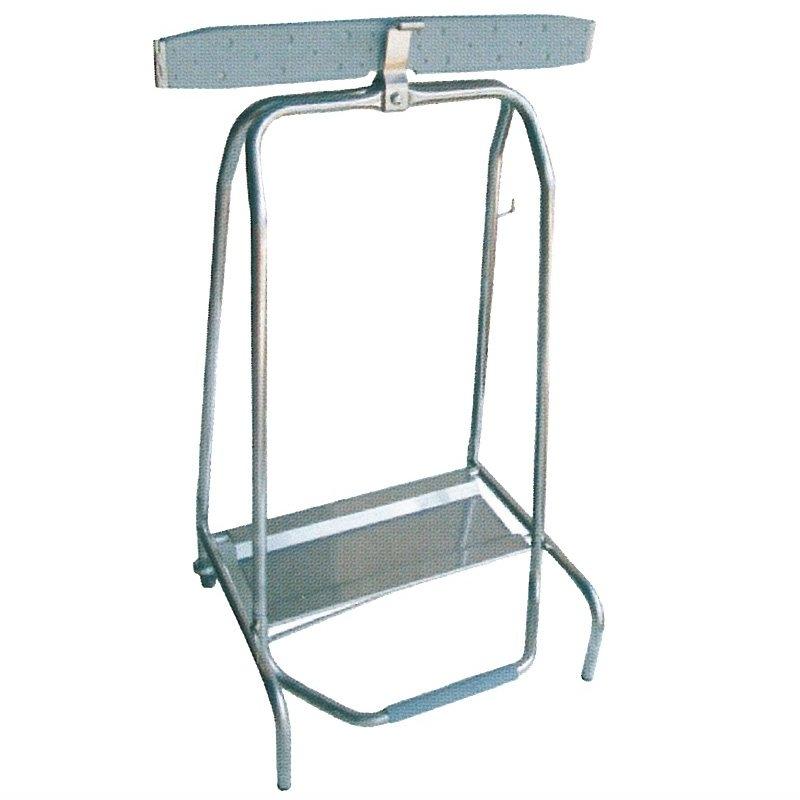 Poubelle pince sac 110L - ouverture sans contact à pédale - tout inox - TECHNITALIA_0