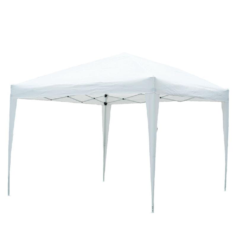 RATTATAN Gazebo pliable 3x3 m, ouverture automatique en accordéon, structure en métal, couverture en polyester, pour jardin, terrasse, restaurants �_0