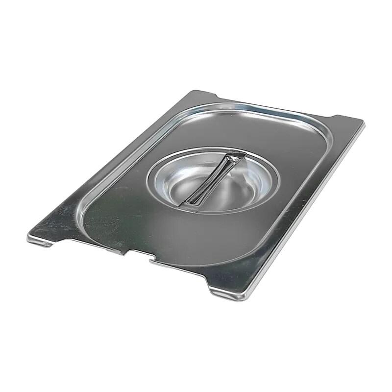 RM GASTRO Couvercle GN 1/4 ouverture pour louche poignées escamontables inox REDFOX - VGN 1/4 NU - REDFOX - 0615402138222_0