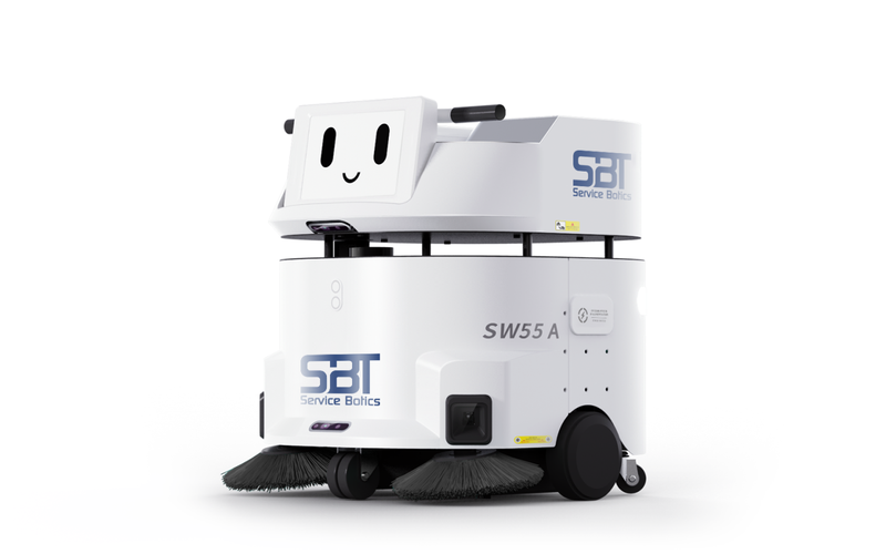 SBT55 - Robot de nettoyage compact sans eau pour sols commerciaux, 1200 m²/h, batterie lithium 50 Ah_0