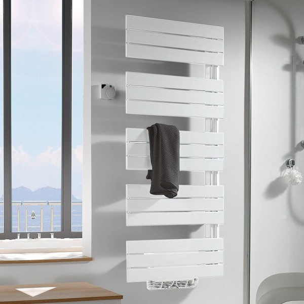 SÈCHE-SERVIETTES EAU CHAUDE ARBORESCENCE SPEED'AIR 855W + 950W COLLECTEURS À GAUCHE - FINIMETAL ARG1560CS