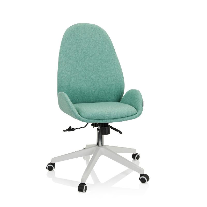 Siège de bureau / Siège pivotante AVEA I tissu aqua hjh OFFICE - bleu polyester 729434_0