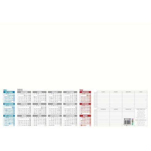 LOT DE 2 - SOUS-MAIN PAPIER MILLÉSIMÉ 2027 (18 MOIS) - 25 FEUILLES ENCOLLÉES - L 54 X H 40 CM