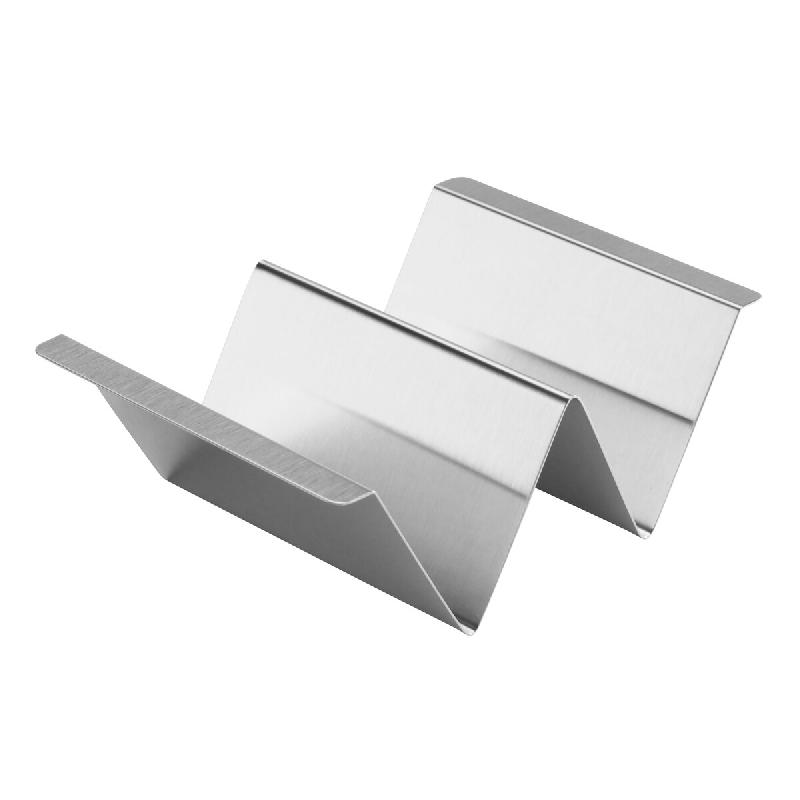 Stalgast Barquette à snacks avec poignée, deux compartiments, acier inoxydable - KK080802_0