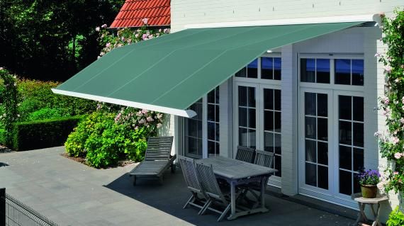 Stores d'extérieur Brustor B-29 à double pente - motorisé avec éclairage LED, largeur jusqu'à 6m_0