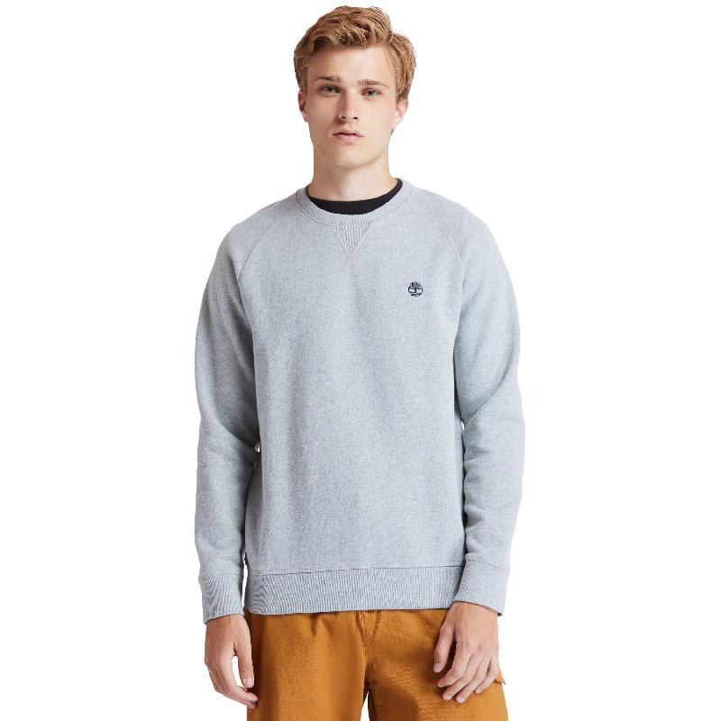 Sweat-shirt col rond Exeter River Timberland - Réf : TB0A2BNK - coton/polyester, toucher peau de pêche, logo brodé_0