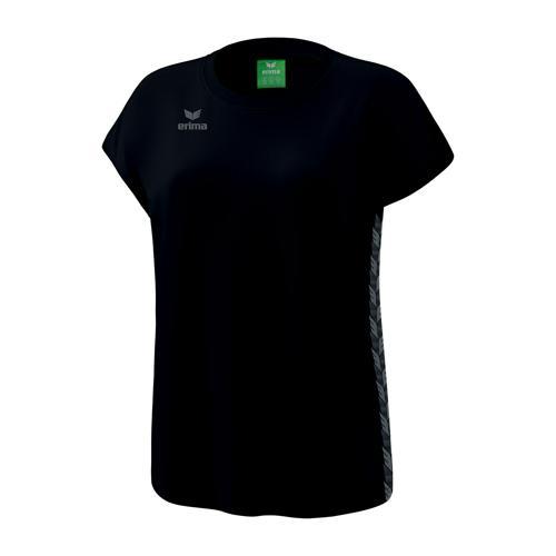T-SHIRT FEMME - ERIMA - ESSENTIAL TEAM NOIR/GREY