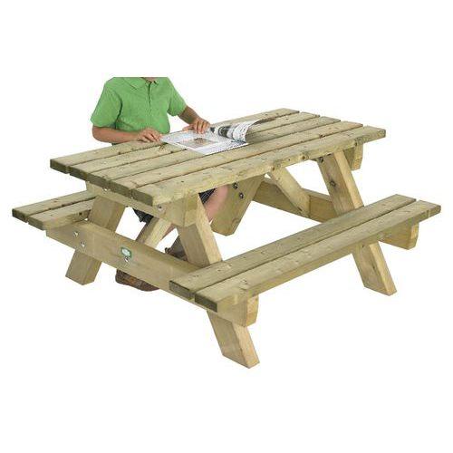TABLE-BANCS ENFANT JURA 180 CM