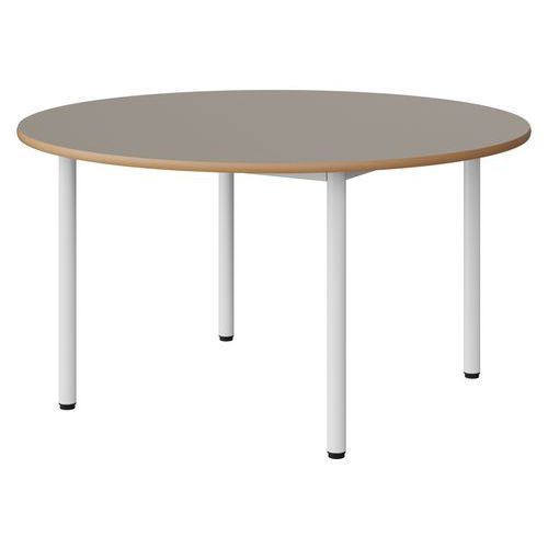 TABLE MALIBU Ø 120 T4 4P STRA ALAISÉ GRIS U727/BLC 9016