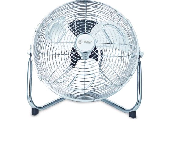 Ventilateur brasseur d'air métallique - 3 vitesses - 50W - Ø25cm H45cm - Fixe ou rotatif_0