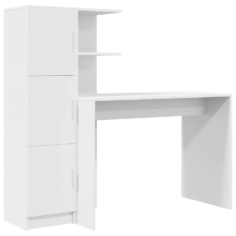VidaXL Bureau 2 pcs Blanc Modèle Titan Panorama Plus - 8721158934642_0